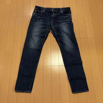 Domingo 다크 블루 스트레이트 레그 데님 팬츠