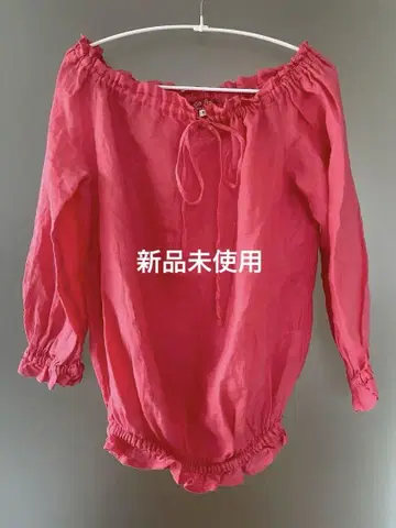 Corso Rosso 린넨 오프숄더 셔츠 3 핑크