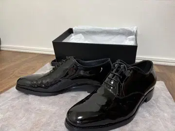 [결혼식용] TREAT gentleman 블랙 가죽 드레스 신발