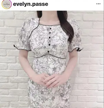 7.30 발송 evelyn 꽃무늬 머메이드 OP