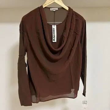 질샌더+ 브라운 셔츠 38