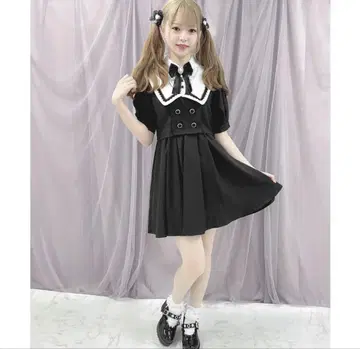 ROJITA 세일러 레이어드 스타일 원피스