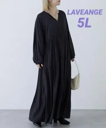 LAVEANGE 허리 드로스트 원피스 5L