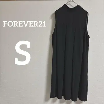 FOREVER21 블랙 슬리브리스 원피스 S