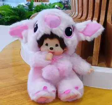 몬치치 인형옷 몬치치 스티치 코스튬 봉제 인형 핑크