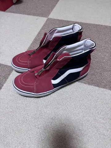 Vans 지퍼가 달린 스케이트 하이 스니커즈
