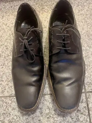 TETSU SAKAGUCHI 블랙 가죽 신발 26.5cm 천연 가죽