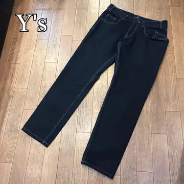 Y's 와이즈 블랙 데님