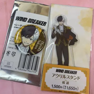 WIND BREAKER 윈브레 훼미리마트 아크릴 스탠드 캔뱃지 벚꽃 하야