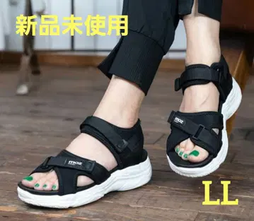 모즈 moz 크로스 벨트 통굽 쿠션 스포츠 샌들 미사용 새상품 LL