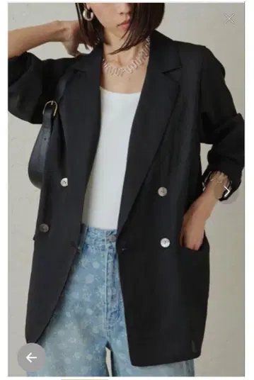 LOUNGEDRESS 린넨 라이크 시어 자켓