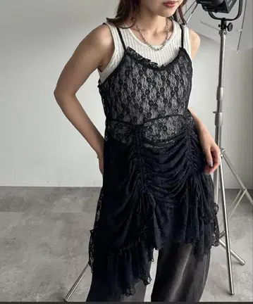apres jour mignon 모듬 드로스트 튜닉 블랙 XL