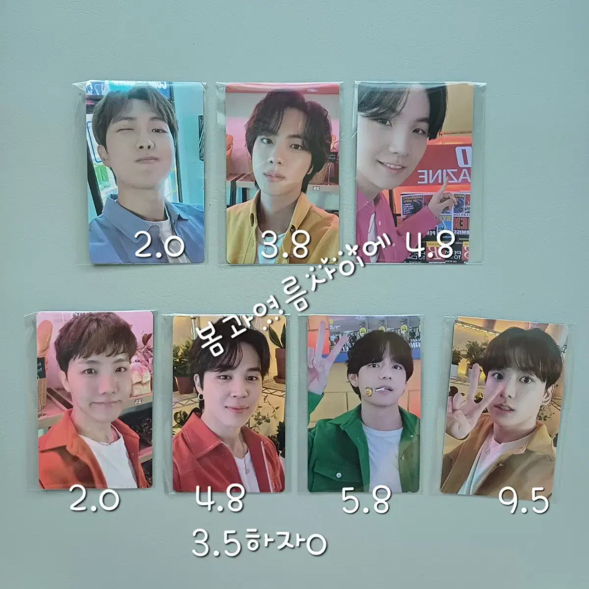 BTS 2020 Memories Jungkook Poca Namjoon Seokjin Yoonki