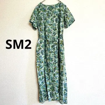 사만사 모스모스 SM2 플라워 꽃무늬 원피스 린넨 코튼