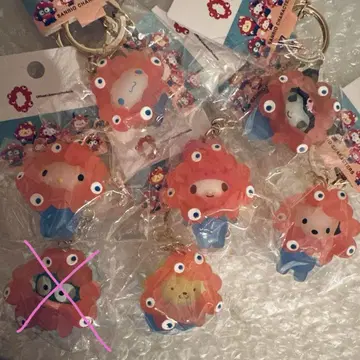 1개  미야쿠미야쿠 산리오 클리어 컬러 키링 키티 시나몬
