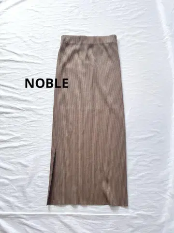 NOBLE 양철 골지 타이트 스커트 일본제 리브 내로우 스커트 36