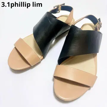 3.1phillip lim 36 사이즈 23.5 가죽 샌들 크로스