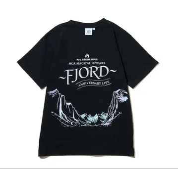 Mrs. GREEN APPLE 피요르드 로고 티셔츠 M