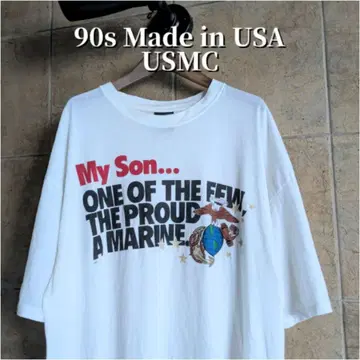90년대 USA제 USMC 미국 해병대 티셔츠 싱글 스티치 XL