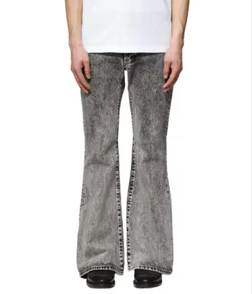 슈가힐 ACID WASHED MODERN FLARED TROUSER