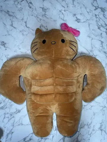 헬로키티 근육질 봉제 인형