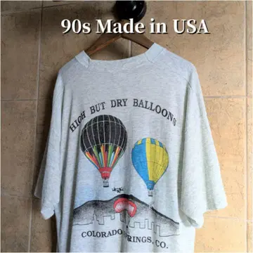 90s USA제  풍선  기업  티셔츠 싱글 스티치