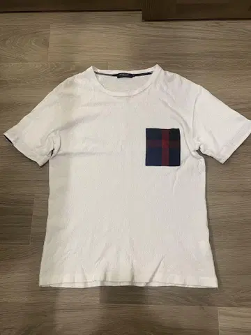 BLACK LABEL 체크 포켓 티셔츠