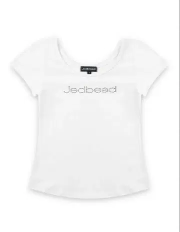 Jadbead 로고 화이트 티셔츠