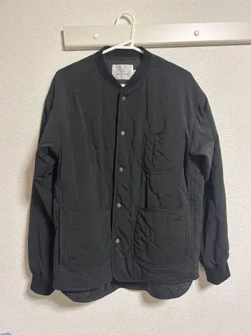 LiSS 블랙 퀼팅 자켓