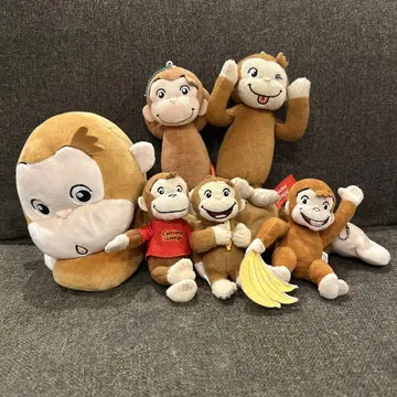 Curious George 봉제 인형 세트
