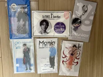 SnowMan 후카사와 아크릴 스탠드 키링 캔 배치 세트
