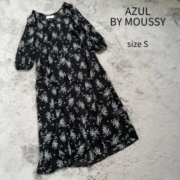 AZUL BY MOUSSY 롱 가디건 꽃무늬 가디건 비침 S