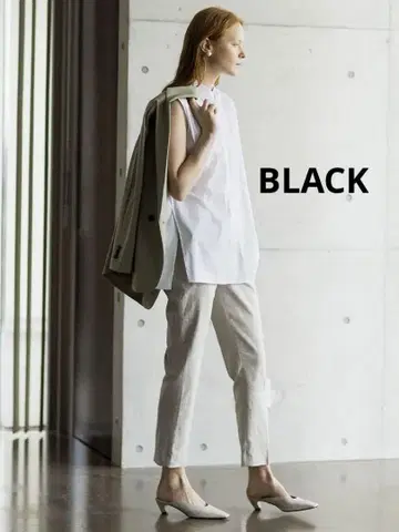 띠어리 슬리브리스 블라우스/Luxe A Line Shirt