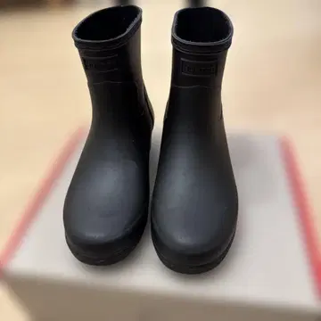 HUNTER 블랙 숏부츠