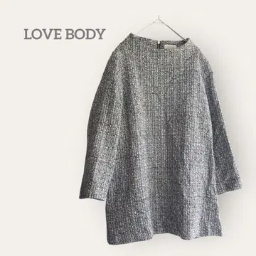 LOVEBODY 와코루 [M] 긴팔 튜닉 모노톤 트위드 가을/겨울