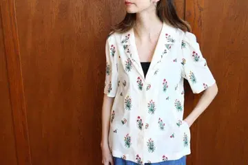 Mame Kurogouchi 자수 셔츠 화이트