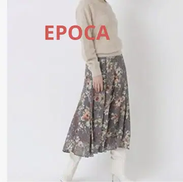 EPOCA 플라워 프린트 플레어 스커트