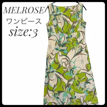 MELROSE 멜로즈 슬리브리스 원피스 그린 사이즈 3