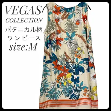 VEGAS COLLECTION 보타니컬 무늬 원피스 멀티 컬러 사이즈 M