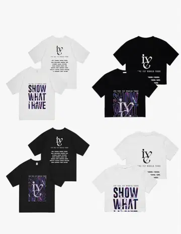 IVE 월드 투어 콘서트 티셔츠 아이브 SHOW WHAT