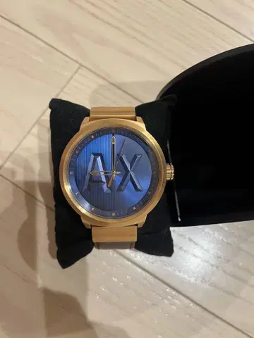AX 골드 블루 시계