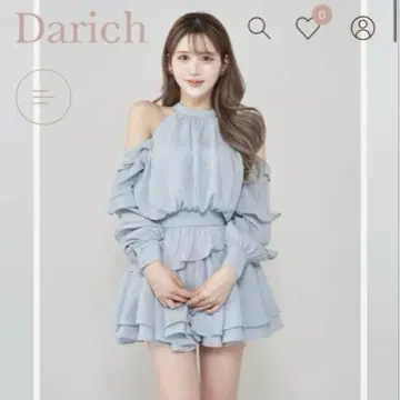 Darich 다리치 볼륨 쉬폰 미니 원피스 색스