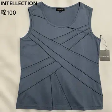 새상품 INTELLECTION 슬리브리스 탑 면 100 사이즈 42