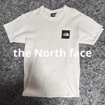 The North Face 화이트 반팔 셔츠