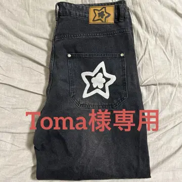 스타 팀 블랙 데님 팬츠