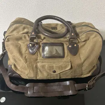 RRL 오일 코튼 보스턴 백 빈티지 가공