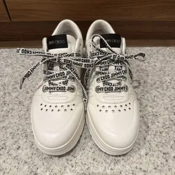JIMMY CHOO 화이트 스니커즈
