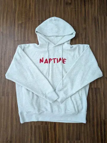 Naptime 그레이 후드 부착 후드티