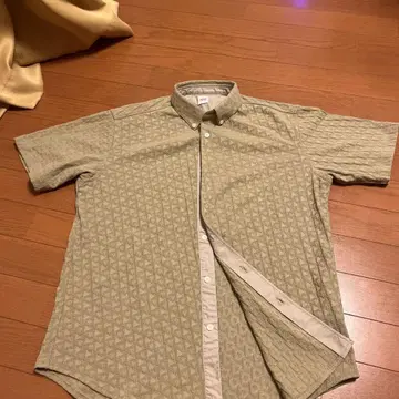 TAKEO KIKUCHI 기하학 패턴 셔츠