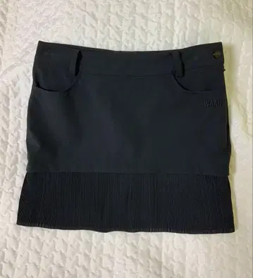 블랙 플리츠 스커트 여성용 골프웨어
